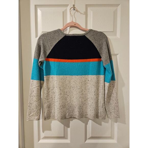 Project Cashmere Colorblock Pattern Sweater Blue Gray Womens‎ XS - Picture 5 of 5
